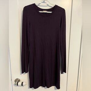 Selling Wilfred long sleeve dress in dark purple, size large.